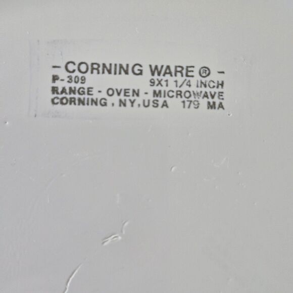 Corning Ware Cornflower Blue P 309 B 9 Inch Pie Plate Pan - Picture 2 of 8